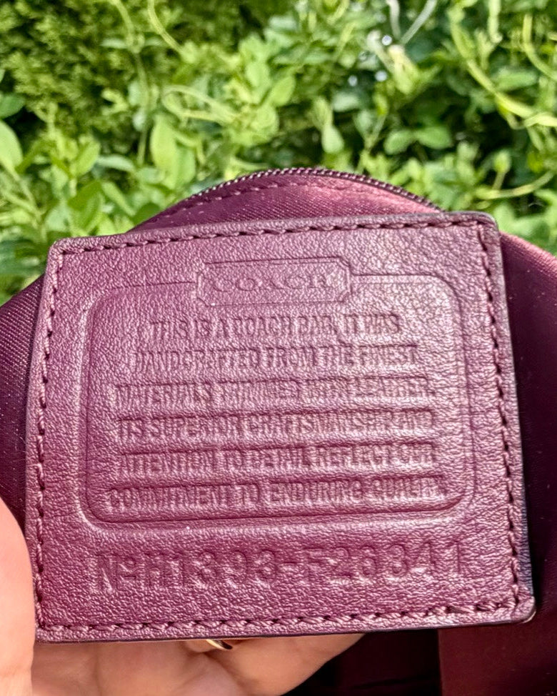 Coach Madison Maggie Op Art Purple Pink Sateen Hobo Shoulder Bag Y2K Purse